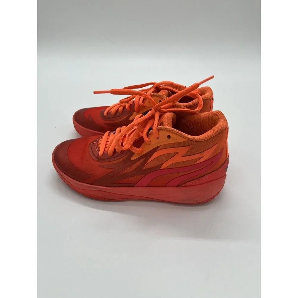 Size 6  - PUMA MB.02 LaMelo Ball - Fiery Coral - Ultra Orange 377403-01